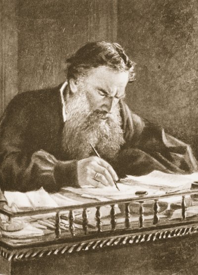 Lev Tolsztoj (szépia fotó) alkotó: Nikolai Nikolaevich Ge