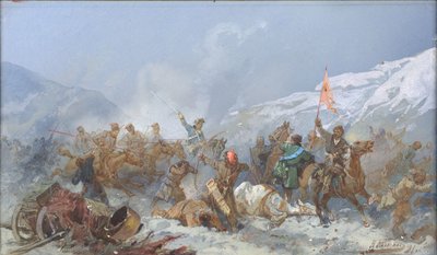 Harc Pugacsov csapataival, 1891. alkotó: Nikolai Nikolayevich Karasin