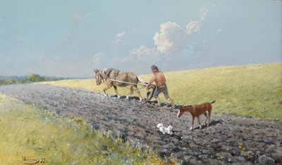 Szántás, 1899 alkotó: Nikolai Nikolayevich Karasin