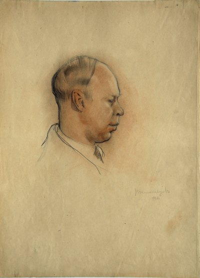 Szergej Prokofjev (1891-1953) zeneszerző portréja alkotó: Nikolai Nikolayevich Vysheslavtsev