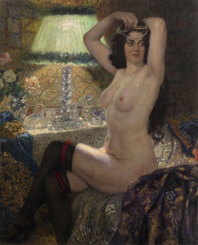A zöld lámpa mellett alkotó: Nikolai Petrovich Bogdanov Belsky