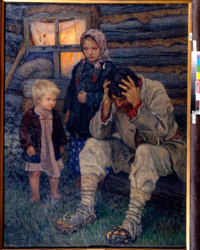 Deuil - Bogdanov-Belsky, Nyikolaj Petrovics (1868-1945) Gyászolaj, vászon 1909 Regionális Művészeti Múzeum, Sumy 141x106 alkotó: Nikolai Petrovich Bogdanov Belsky