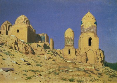 Hazrat Sheikh-i-Zindah mauzóleun Szamarkandban, 1869-70 alkotó: Nikolai Stepanovich Vereshchagin