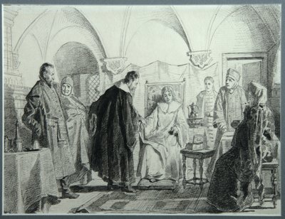 Maria Ivanovna Khlopova, Mihail Fjodorovics cár menyasszonya, 1884 alkotó: Nikolai Vasilyevich Nevrev