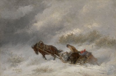 Medvevadászok a hóviharban alkotó: Nikolai Yegorovich Sverchkov