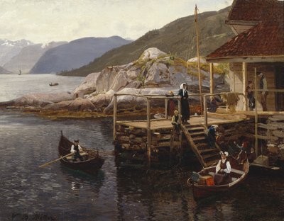 Balestrandtól (olaj, vászon) alkotó: Nils Bjørnsen Møller