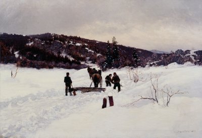 Hó eltakarítása alkotó: Nils Hansteen