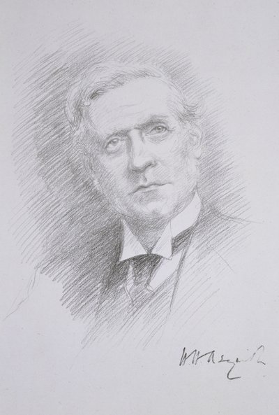Herbert Henry Asquith (1881-1947) portréja az Entente Cordiale albumból, 1909. alkotó: Noel Dorville