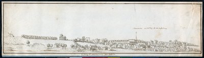 Charonne, 1677 körül (toll és tinta mosással papíron) alkotó: Noel Gasselin