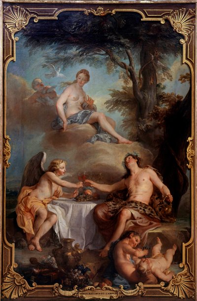 Vénusz, Bacchus és a szerelem. Nicolas Coypel (1690-1734) festménye alkotó: Noel-Nicholas Coypel