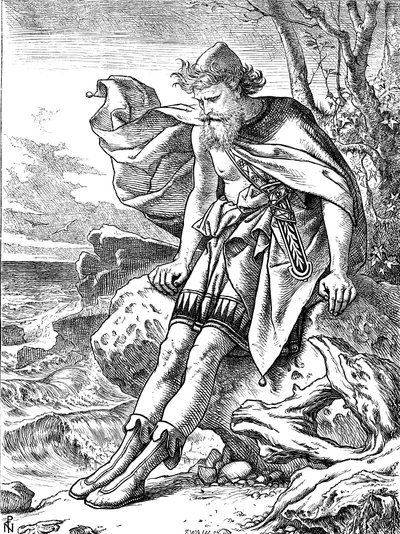 Ulysses Ogygián, 1864 alkotó: Noel Paton