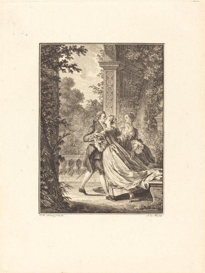 Anélkül, hogy bármit is értene ebből a rejtélyből alkotó: Noël Le Mire after Jean Michel Moreau