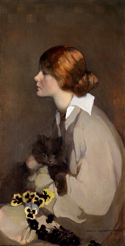 Arany szemek (olaj, vászon) alkotó: Norah Neilsen Gray