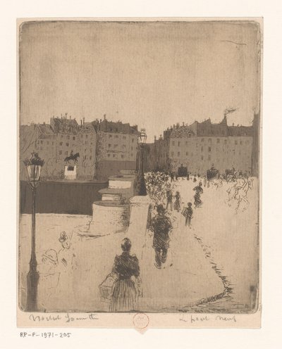 Kilátás a Pont Neuf-ra Párizsban Le Pont Neuf (cím az objektumon) alkotó: Norbert Goeneutte