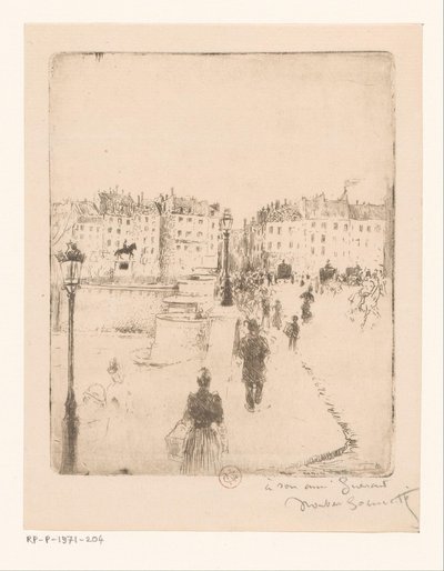 Kilátás a Pont Neuf-ra Párizsban alkotó: Norbert Goeneutte