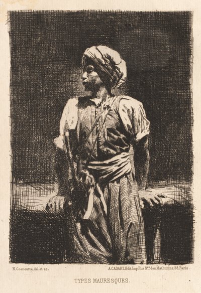 Mór típusok, 1875. alkotó: Norbert Goeneutte