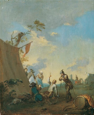Katonák a táborban alkotó: Norbert Grund