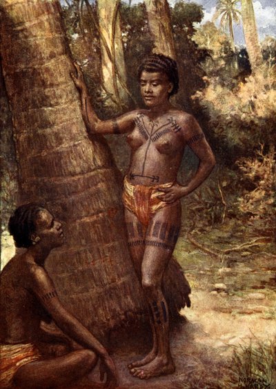 A Rennell-sziget asszonyai (Polinézia) alkotó: Norman Hardy
