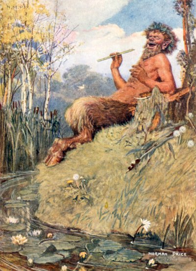 Az Isten és a nád (színes litográfia) alkotó: Norman Mills (after) Price