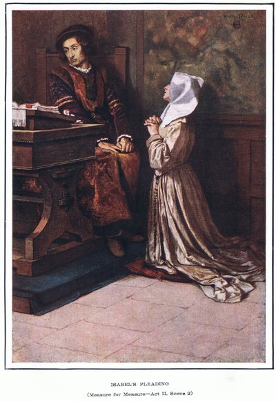 Isobel könyörgése (Mérés a mértékért) alkotó: Norman Mills Price