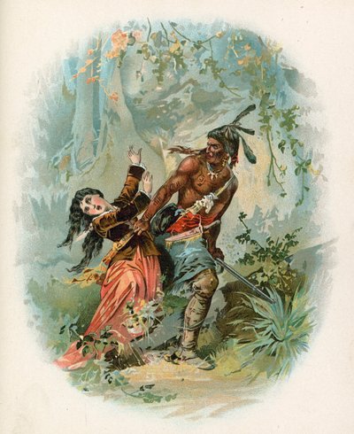 Illusztráció az utolsó mohikánhoz alkotó: North American