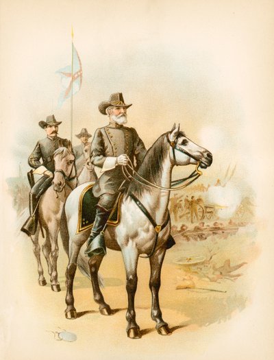 Gettysburg előestéjén – Lee tábornok irányítja a csatát alkotó: North American