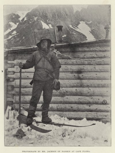 Jackson úr fényképe, Nansen a Flora-fokon (f/w fotó) alkotó: Norwegian Photographer