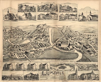 Lonsdale, Rhode Island, 1888. alkotó: O.H. Bailey and Co.