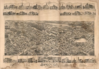 Spencer, Massachusetts, 1892. alkotó: O.H. Bailey and Co.