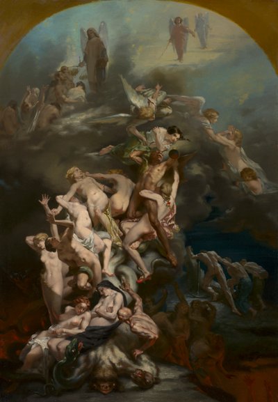 Menny és pokol, 1850 körül (olaj, szövet) alkotó: Octave Tassaert