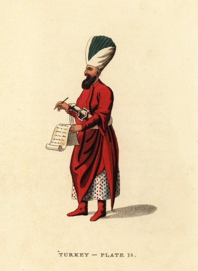 A janicsárok altisztje, az oszmán gyalogság alkotó: Octavian (after) Dalvimart