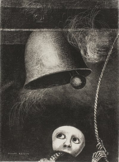 A Mask Sounds the Funeral Knell, harmadik lemez Edgar Poe-tól alkotó: Odilon Redon