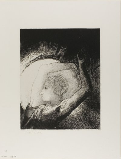 Napba öltözött nő, 12/6. tábla alkotó: Odilon Redon