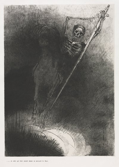 És a neve, amely rajta ült, a Halál volt alkotó: Odilon Redon