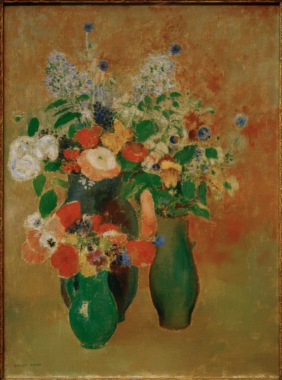 Virágcsokor / csendélet alkotó: Odilon Redon