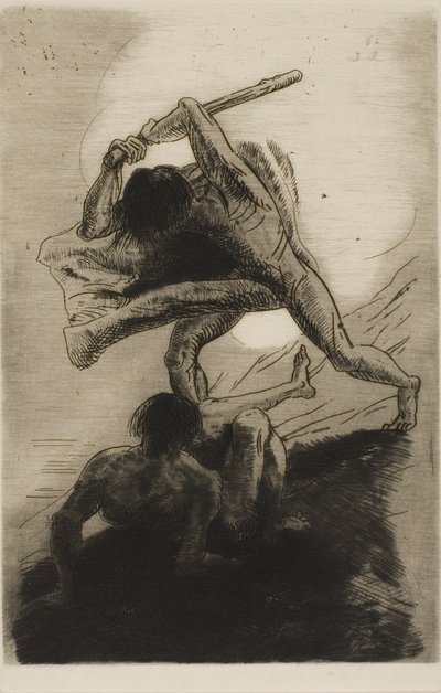 Káin és Ábel alkotó: Odilon Redon