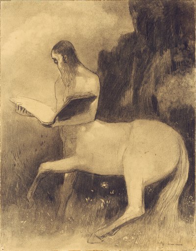 Kentaur olvasása alkotó: Odilon Redon