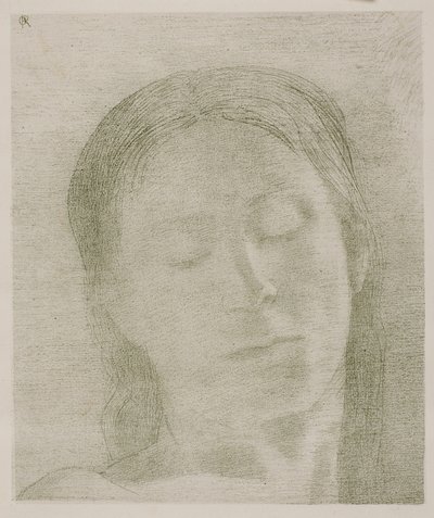Csukott szemek alkotó: Odilon Redon
