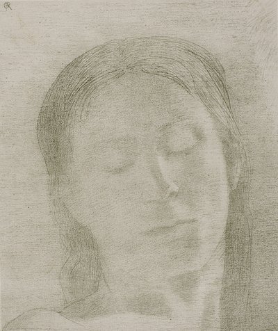 Csukott szemek, 1890 alkotó: Odilon Redon