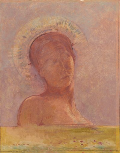 Csukott szemek alkotó: Odilon Redon