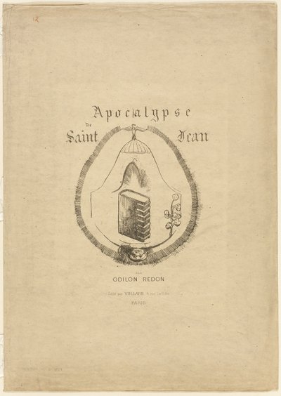 A Szent János apokalipszis borítója/előtoldala alkotó: Odilon Redon