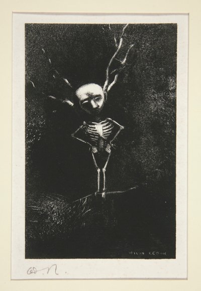Dans le d?dale des branches la bl?me figure apparaissait (Az ágak útvesztőjében megjelent a sápadt alak), a Le jur? (Az esküdt) alkotó: Odilon Redon