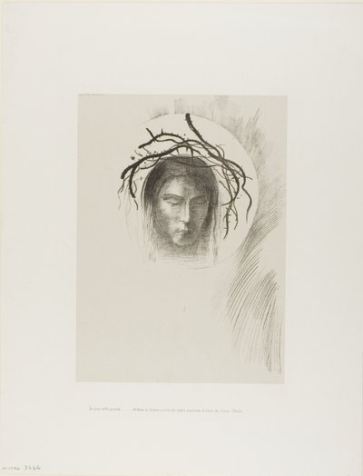 Végre megjelenik a nap, és a Nap Korongjában felragyog Jézus Krisztus arca, 24/24. alkotó: Odilon Redon