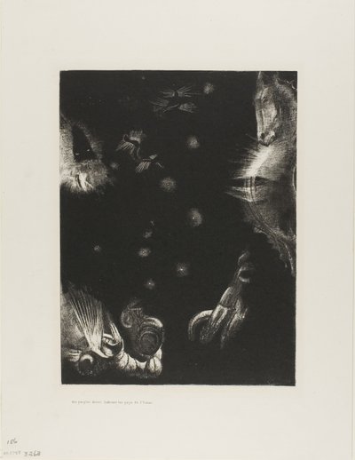 Különböző népek élnek az óceán országaiban, 23/24-es tábla alkotó: Odilon Redon