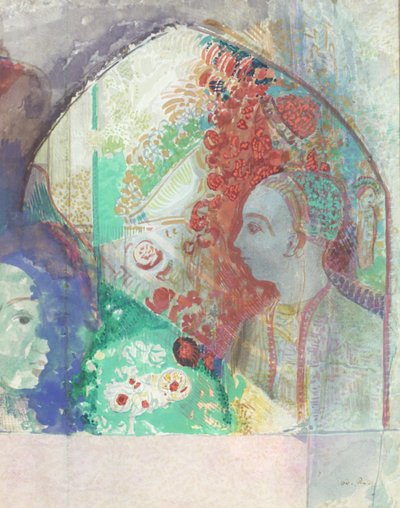 Álom (akvarell és gouache papíron) alkotó: Odilon Redon