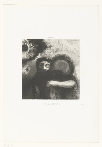 Een vreemde zsonglőr Egy furcsa JUGGLER (cím a tárgyon) alkotó: Odilon Redon
