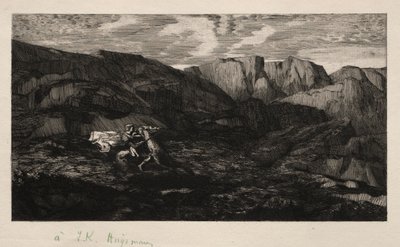 Félelem, 1866. alkotó: Odilon Redon