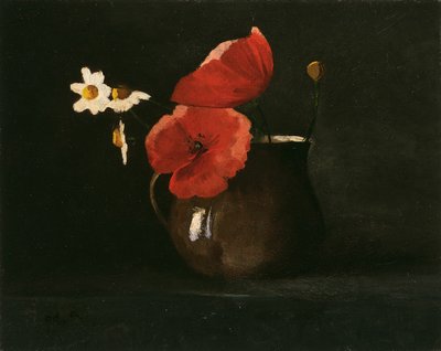 Virágok: Mák és százszorszép alkotó: Odilon Redon