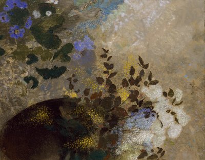 Virágok fekete vázában, 1909-1910 körül alkotó: Odilon Redon