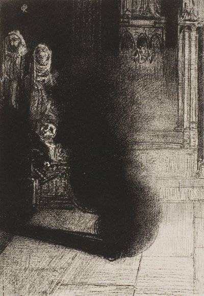 Emile Verhaeren Les Flambeaux noirs előlapja alkotó: Odilon Redon
